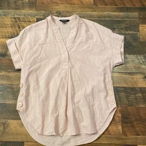 Nicole Miller pink blouse size medium